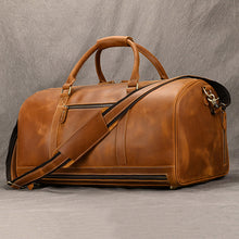 Load image into Gallery viewer, Large Capacity Travel Men&#39;s First Layer Cowhide Luggage Bag Portable
