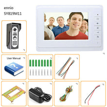 Load image into Gallery viewer, ENNIO 7 Inch Color Video Intercom Doorbell Night Vision Rainproof with a 30% Discount the Price is $194.92 ($83.54 Savings)
